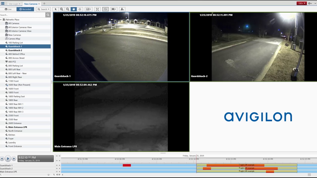 Avigilon LPR Capture video