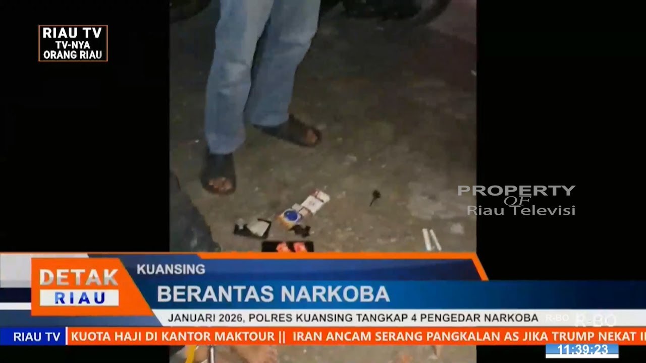 JANUARI 2026, POLRES KUANSING TANGKAP 4 PENGEDAR NARKOBA