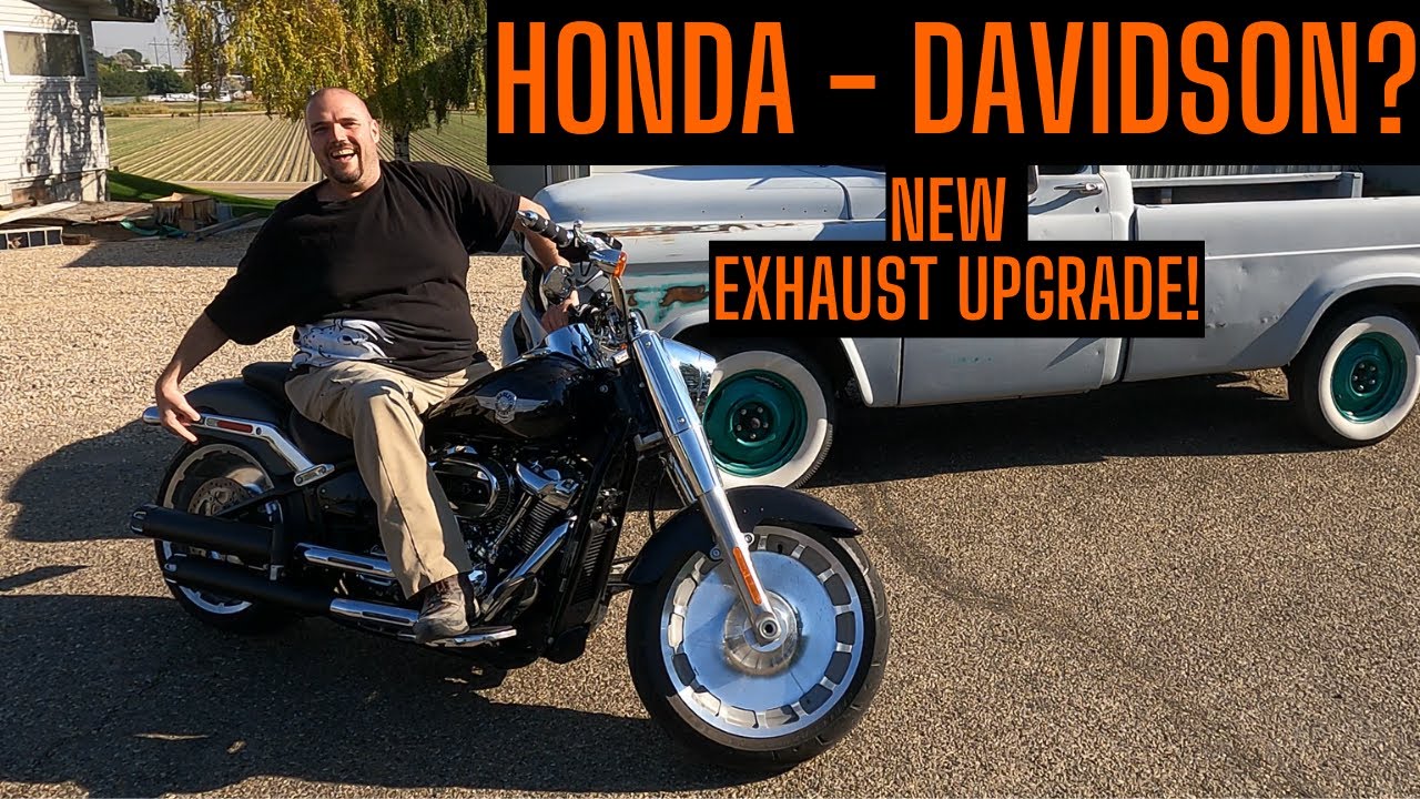 Harley-Davidson Fat Boy Gets a New Sound with Sharkroad Slip-On Exhaust