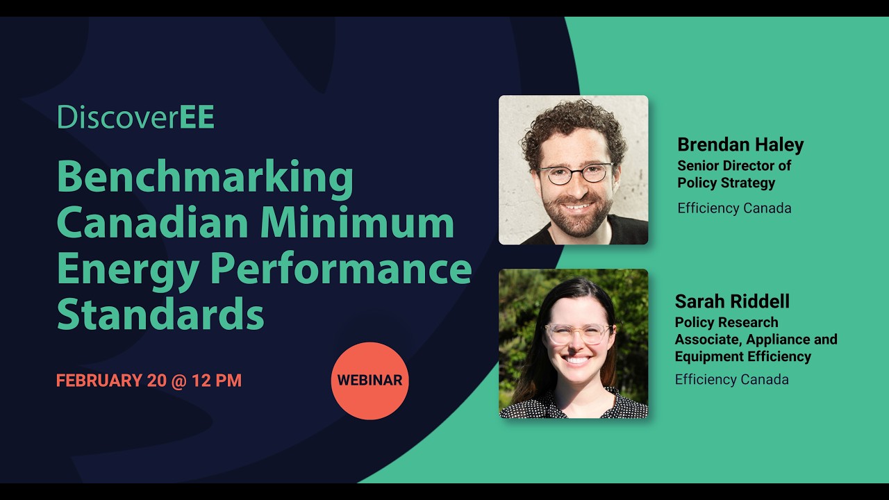 Benchmarking Canadian Minimum Energy Performance Standards