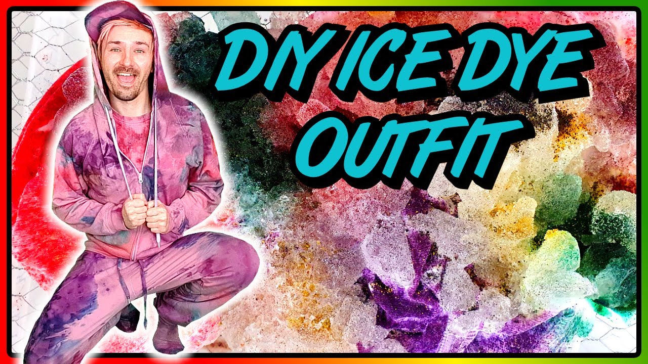 DIY Ice Dye Outfit | How To Ice Dye Fabric (Ice Dyeing)