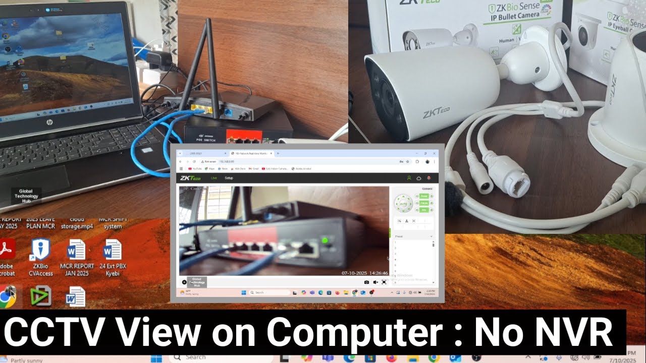 Connect and view IP Camera on computer : No NVR needed,