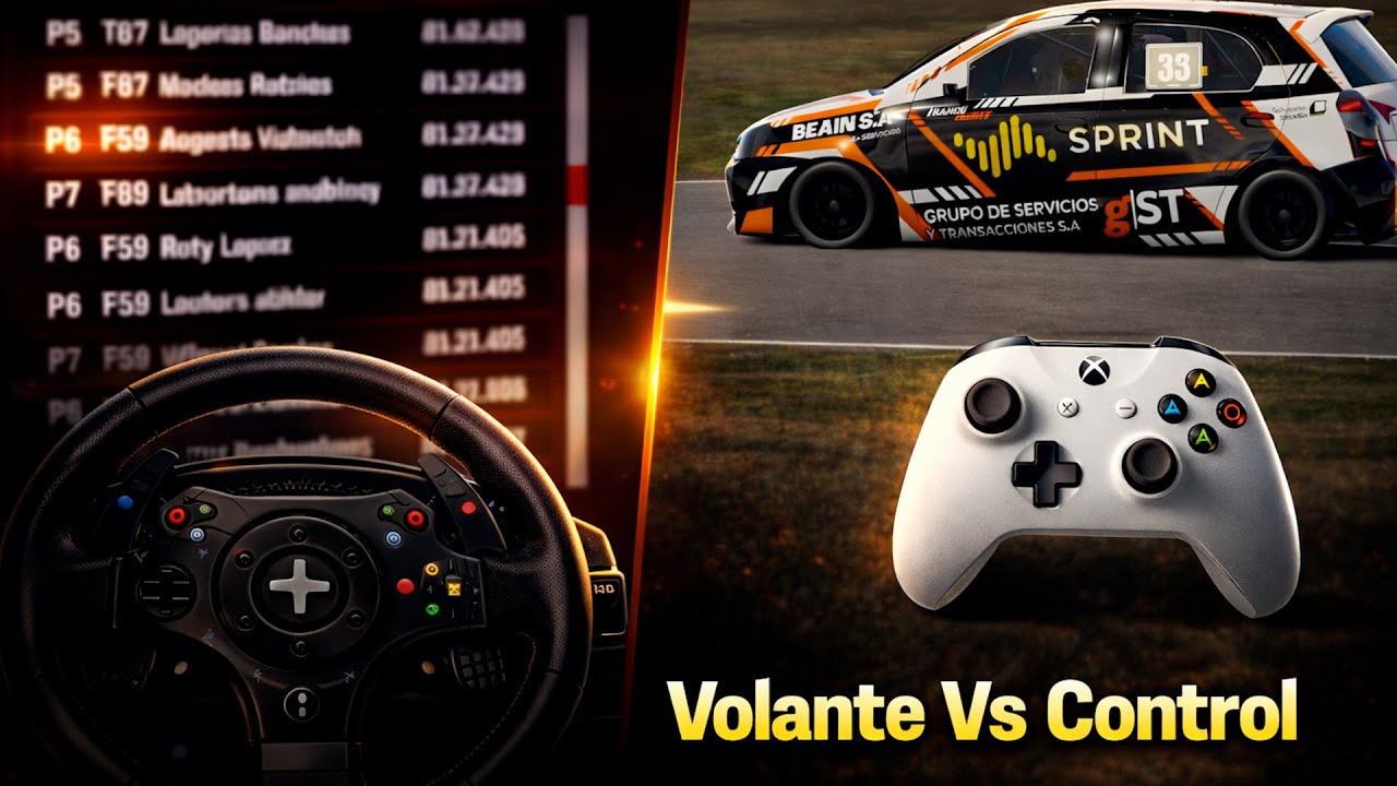 ¿Se puede ser competitivo en simracing usando control? (mi proceso real)