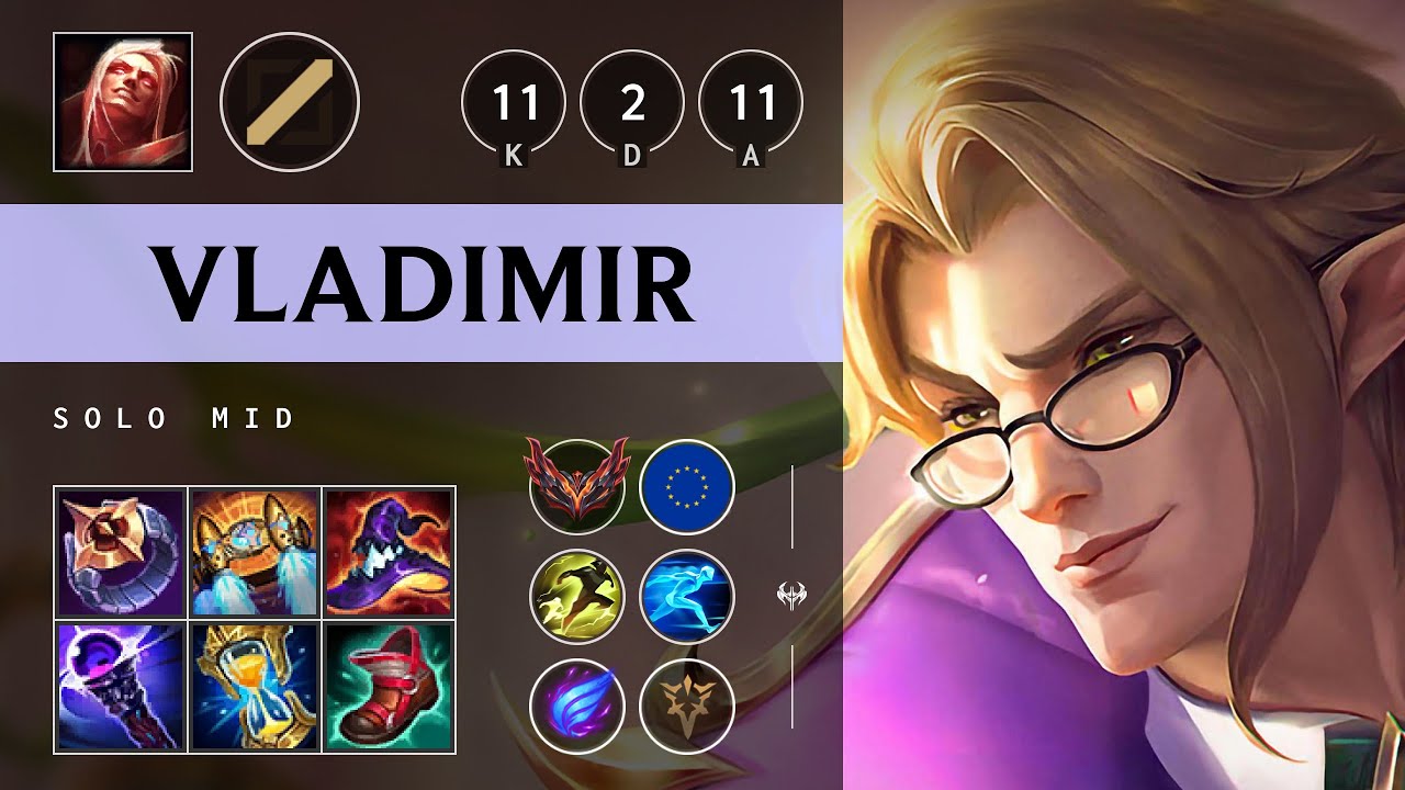 Vladimir Mid vs Swain - EUW Grandmaster Patch 25.15