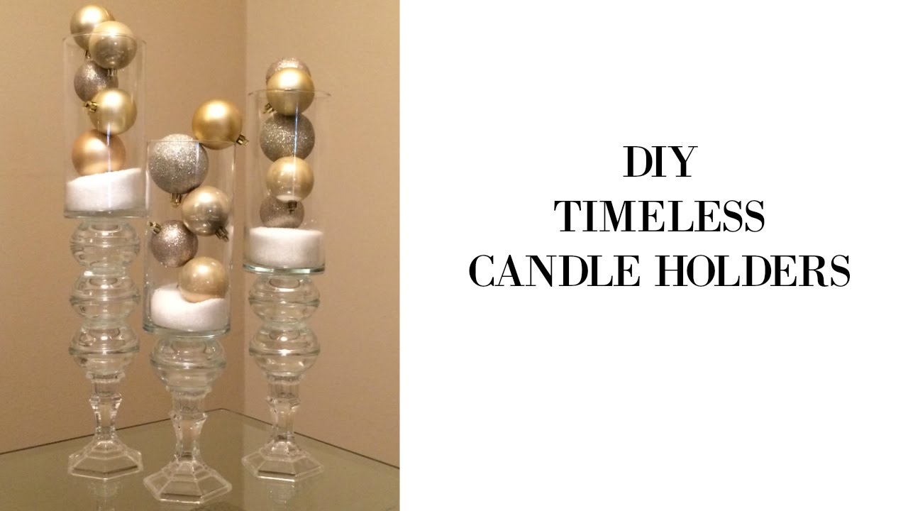 DIY Timeless Candle Holders Using Dollar Tree Supples