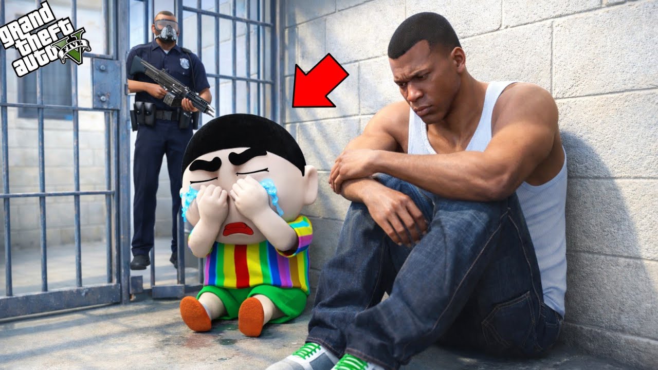 Why Shinchan Went To Jail In Gta 5 With Franklin & Chop