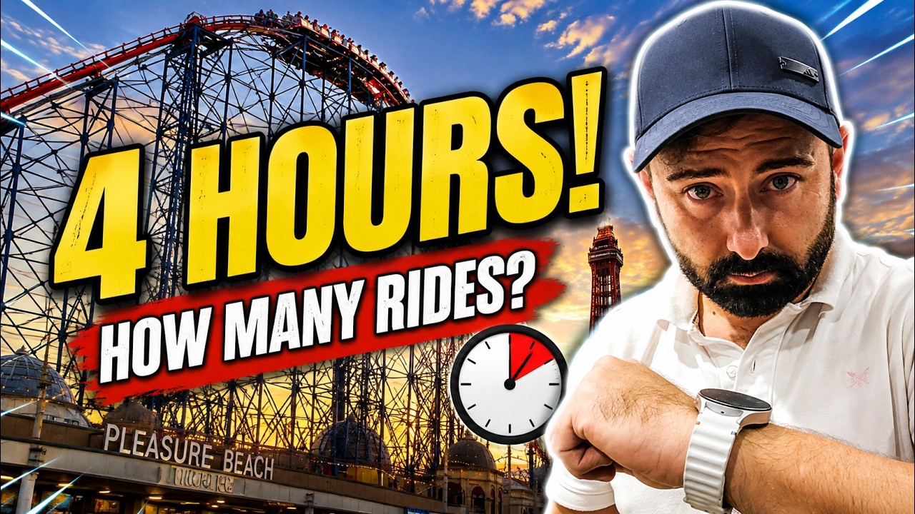 I Went to Blackpool Pleasure Beach AFTER WORK&hellip; Was 4 Hours Enough?