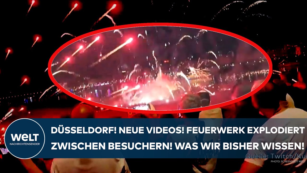DÜSSELDORF: Feuerwerk explodiert zwischen Besuchern! Neue Horror-Aufnahmen! Was wir bisher wissen!