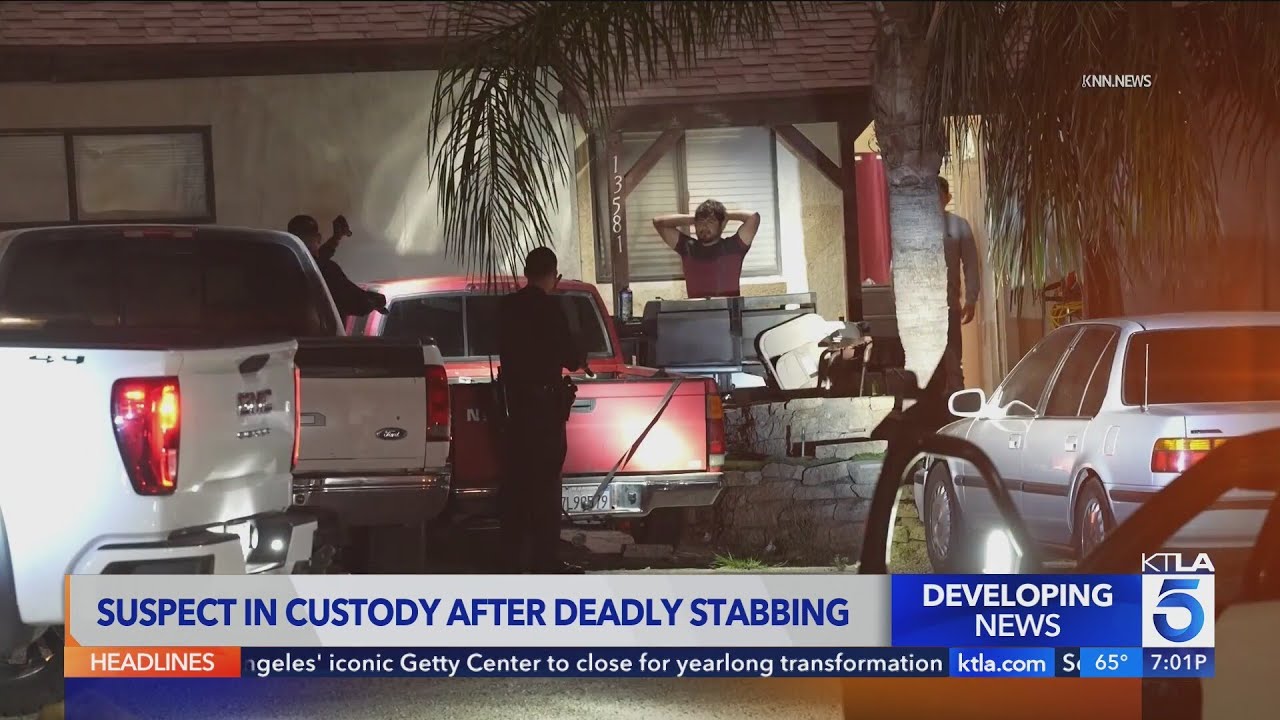 Man arrested in deadly stabbing of 35-year-old woman in Sylmar