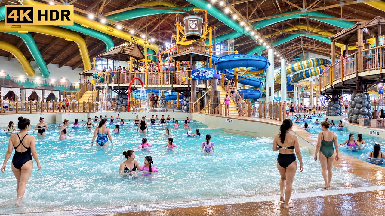 Great Wolf Lodge Webster Texas 🇺🇸 | Full Indoor Water Park Tour