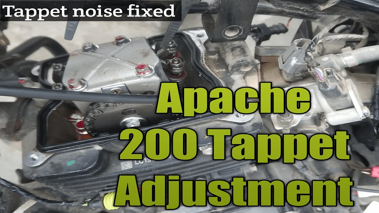 Apache 200 4v & 160 4v tappet adjustment | valve clearance | apache 200 tappet noise fix