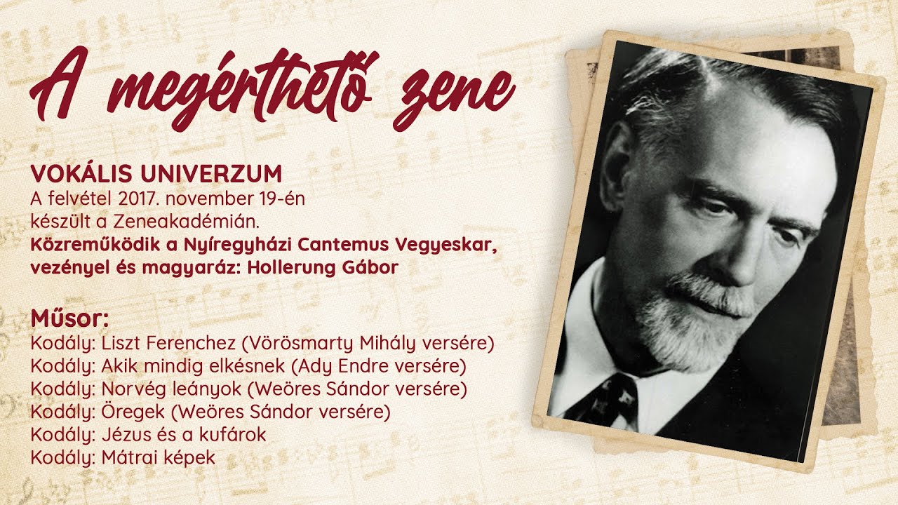 Vokális univerzum - Megérthető zene 2017. november 19.