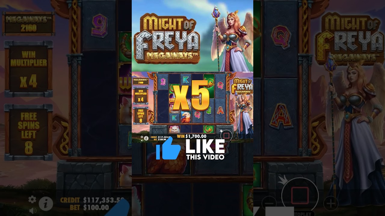 💥 Big Win on Might of Freya Megaways Slot #bigwin #slots