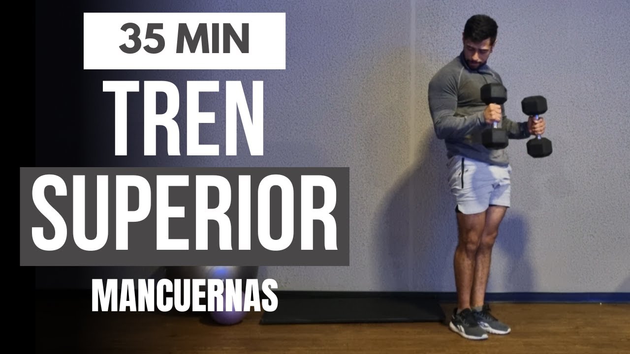 Rutina AVANZADA tren superior con mancuernas 🔥 ejercicios para pecho espalda y brazos
