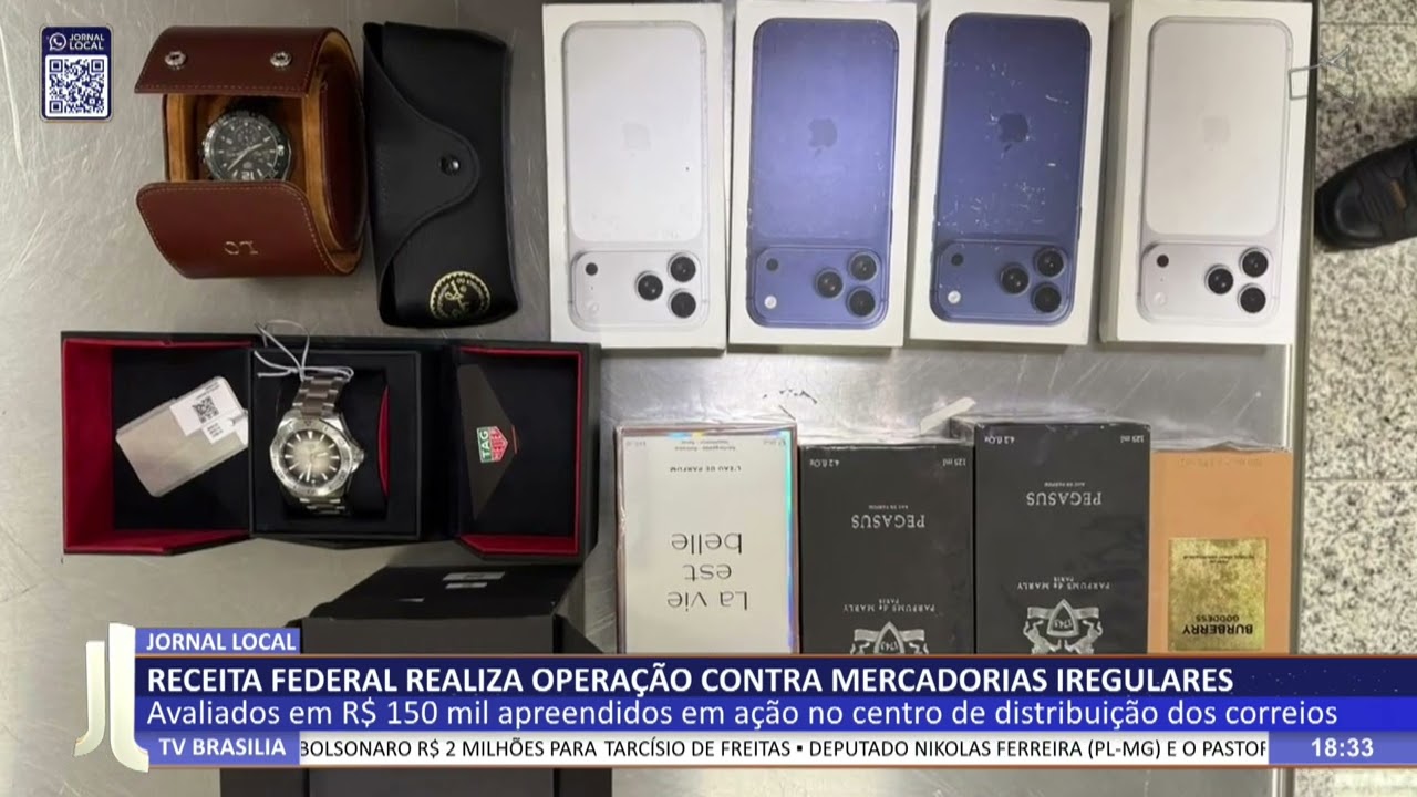 JL - Receita Federal realiza operação contra mercadorias irregulares