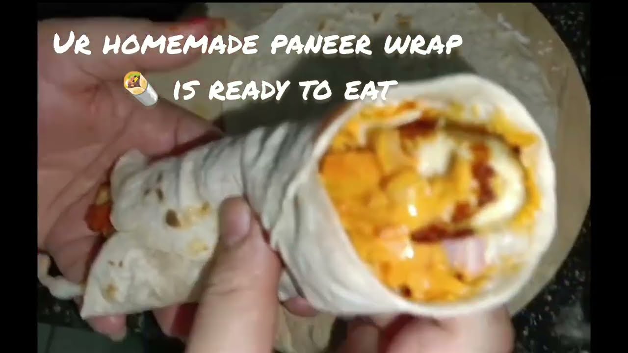 Paneer wrap 🌯 #food #recipe #easyrecipe #paneerwrap 