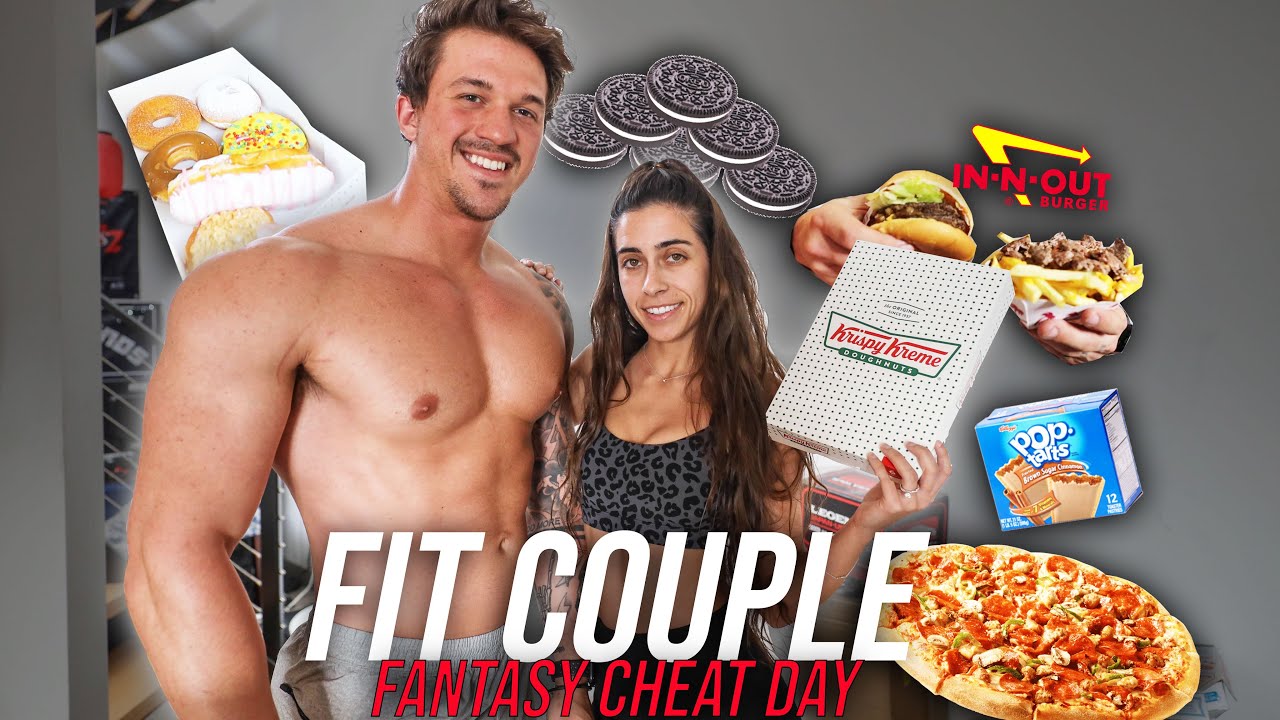 WE ATE EVERYTHING WE WANTED FOR 1 DAY! | FANTASY FIT COUPLES CHEAT DAY