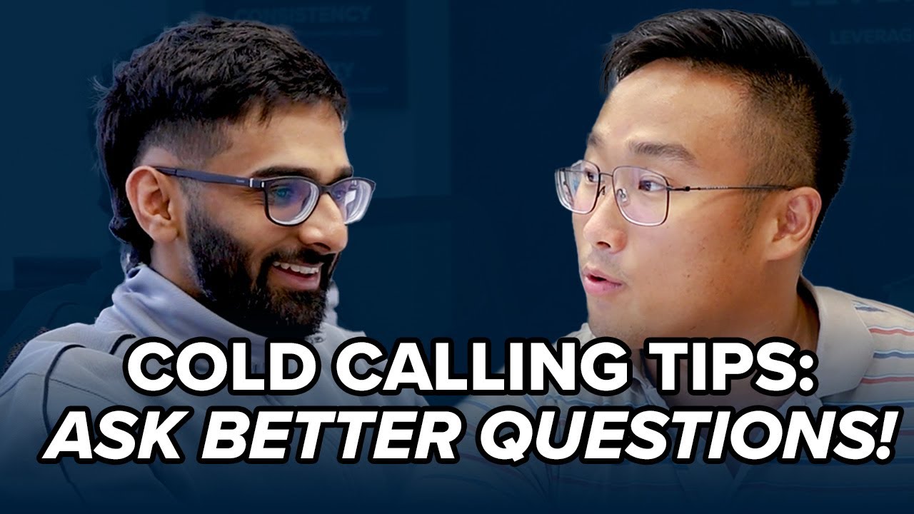How to ask BETTER questions on a COLD CALL | Live Sales Training