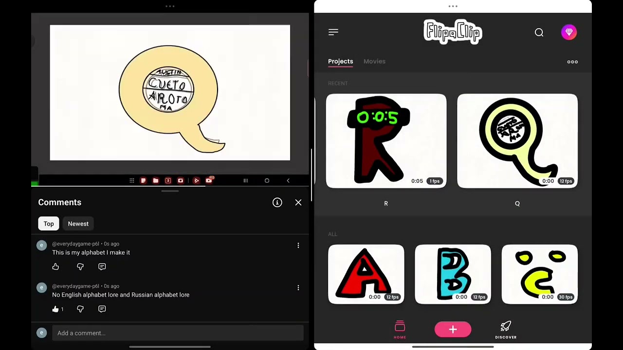 A-z alphabet band.