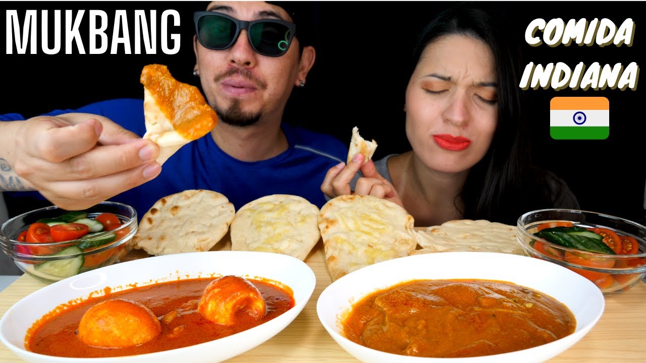COMIDA INDIANA MUKBANG CURRY DA INDIA (ASMR COMIDA & SONS DE MASTIGAÇÃO)
