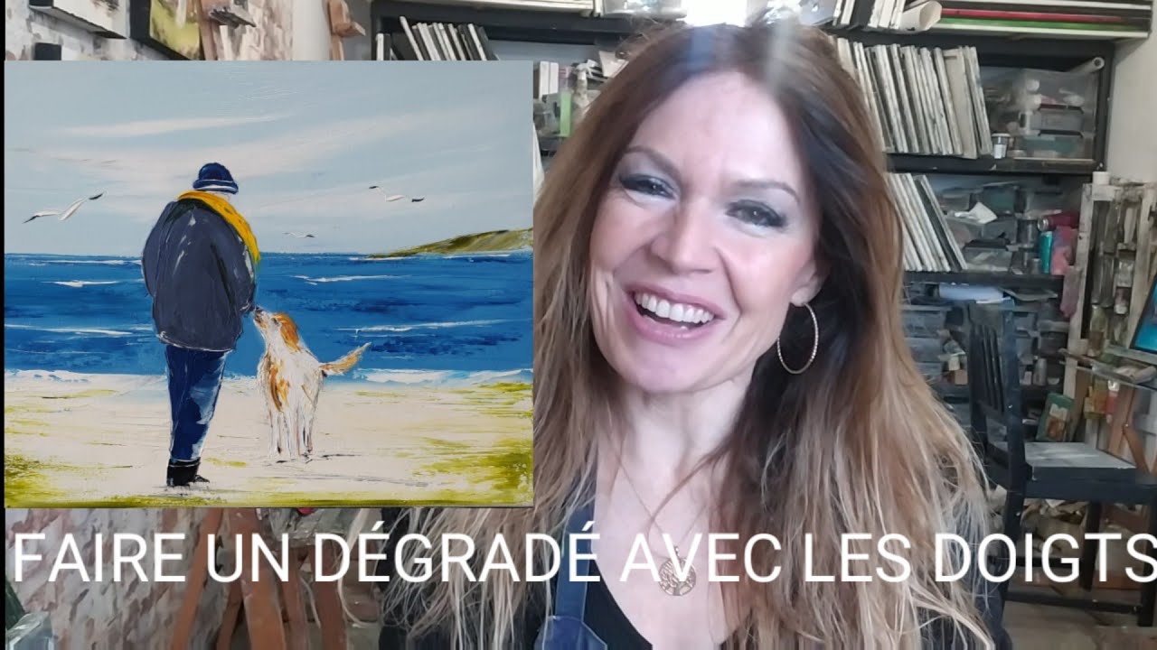 FAIRE UN DÉGRADÉ AVEC LES DOIGTS PAR Nelly LESTRADE