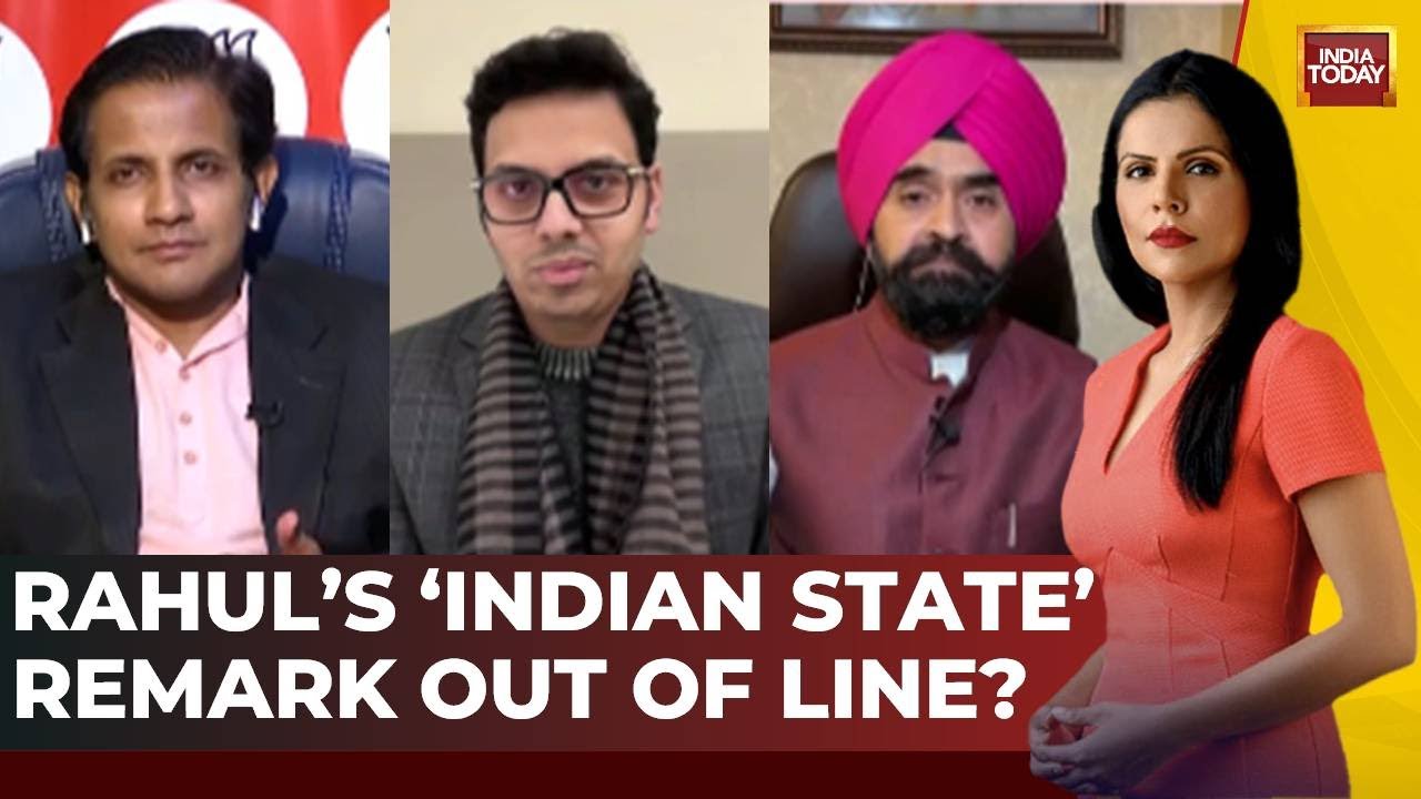 NewsToday Debate: Rahul's 'India State' Remark Out Of Line? | Did RSS Chief Insult Freedom Fighters?