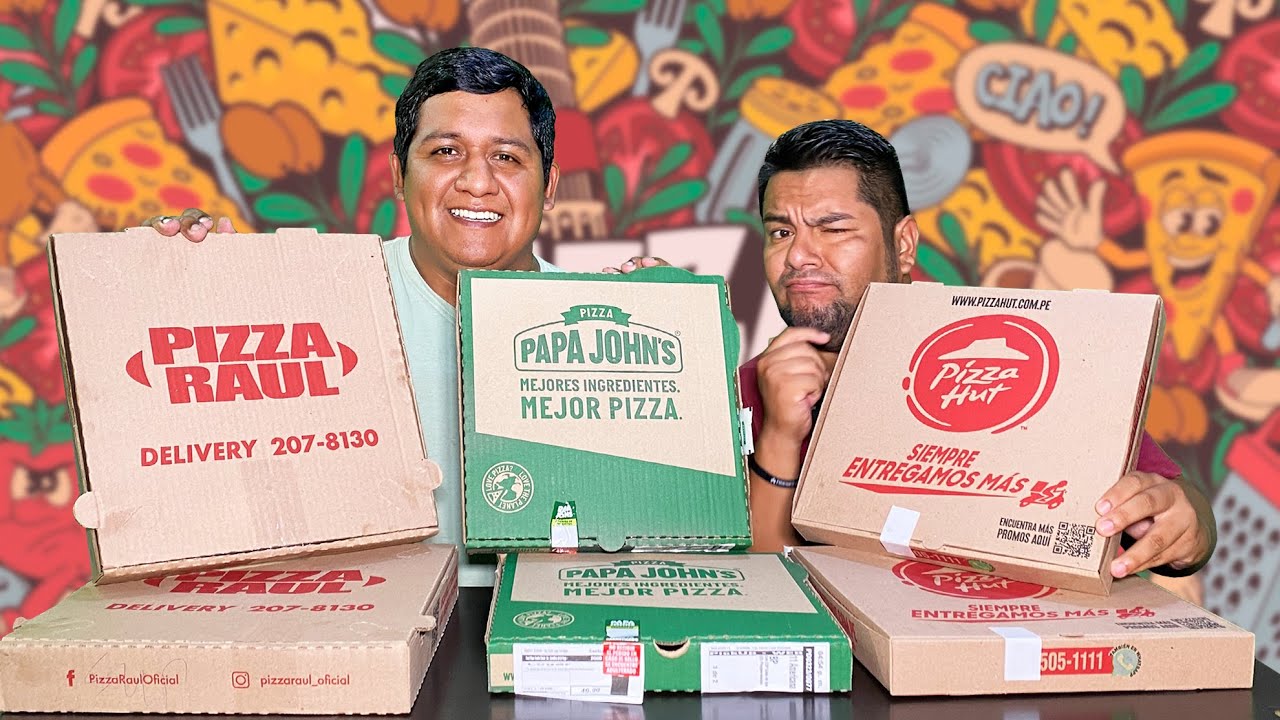 PIZZA RAUL VS PAPA JOHNS VS PIZZA HUT 🍕 ¿Cual es el mejor? | Mi Receta Magica