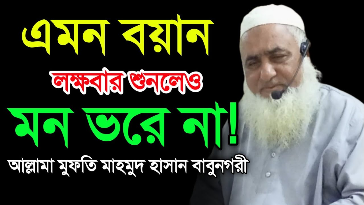 সমাজের বাস্তবতা নিয়ে মুফতি মাহমুদ হাসান বাবুনগরীর নতুন ওয়াজ। New Bangla Waz 2022. Makam Media.