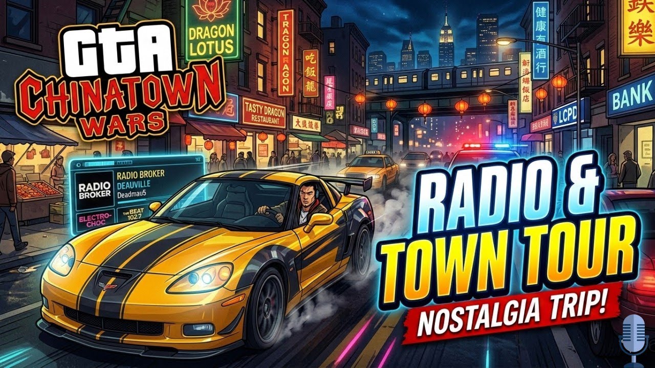 GTA Chinatown Wars: Radio Soundtrack & Liberty City Tour (Nostalgic Trip!)