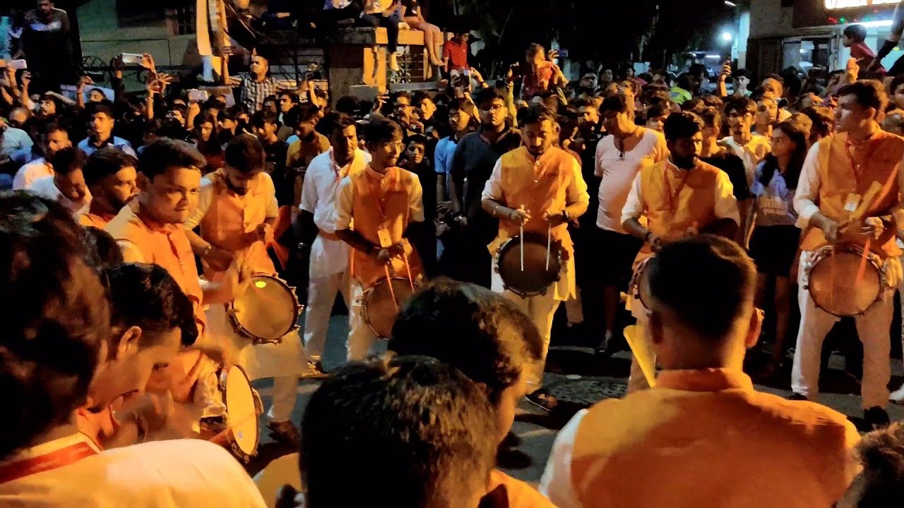 🔴Aurovil yuvak mandal Ganesh aagman 2022 |   kaleshwarnath dhol Tasha pathak | Surat Ganesh aagman