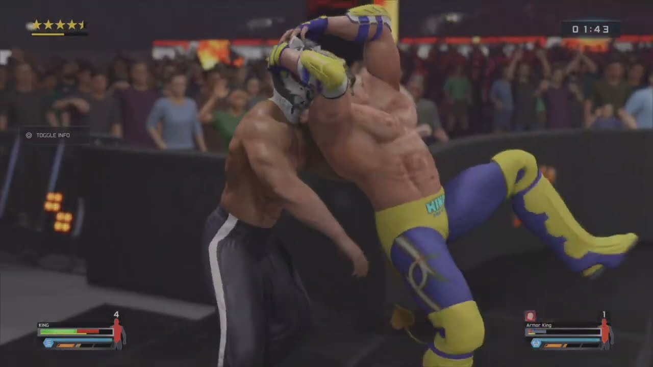King VS Armor King - Tekken Fan Request match - Super Powered Wrestling