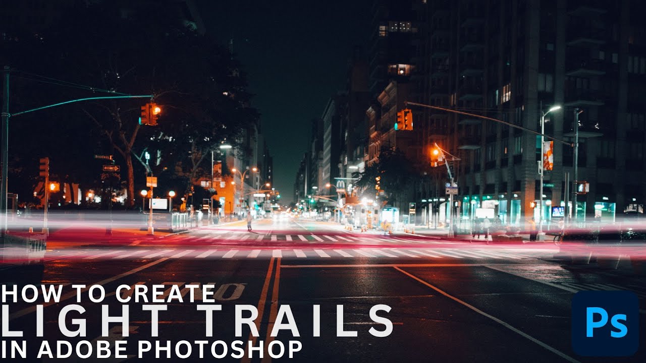 How To Get The Perfect Light Trail Effect In Photoshop!