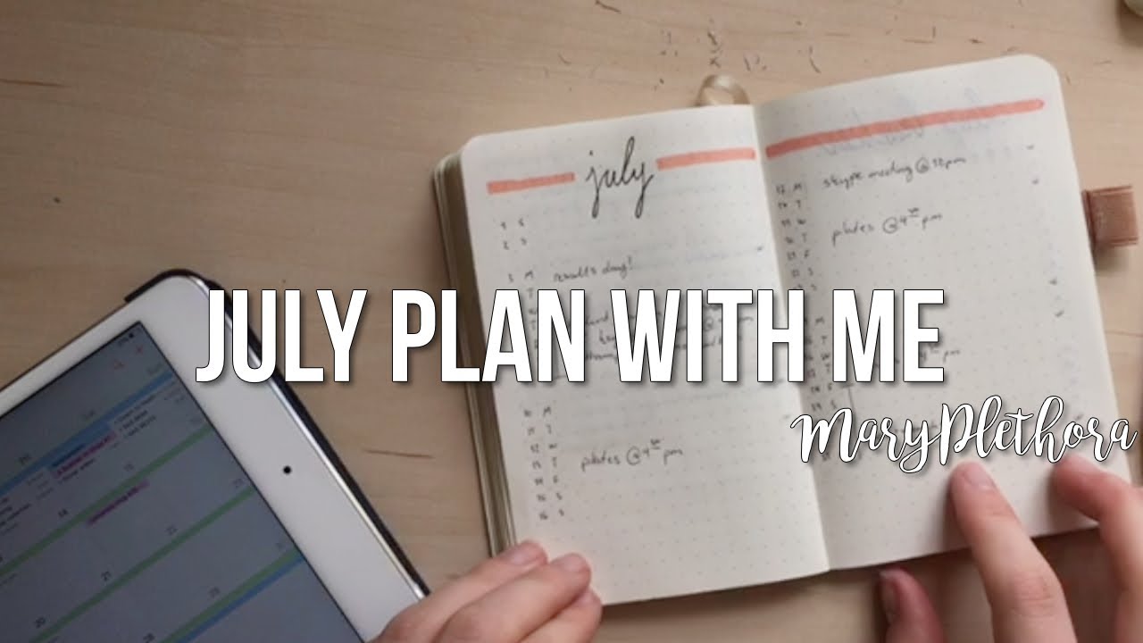 July Bullet Journal Plan With Me // MaryPlethora