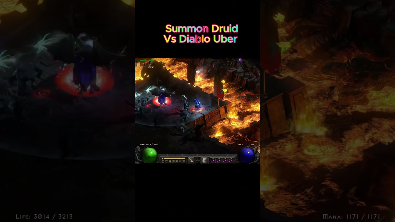 Summon Druid  Vs Diablo Uber #diablo2resurrectedbuild #diablo2r