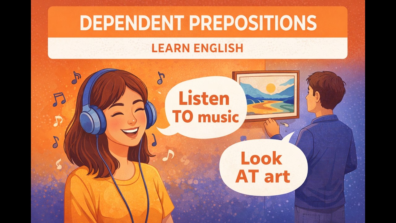 Dependent Prepositions: Listen TO, Look AT, Think ABOUT 💭❤️