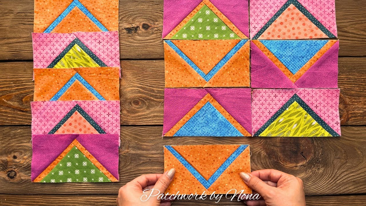 Modern Patchwork Tutorial | Easy Block with Eye-Catching Color Combinations