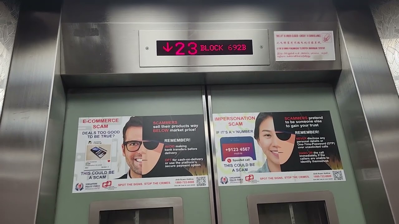 Fujitec Elevator Blk 692B Choa Chu Kang