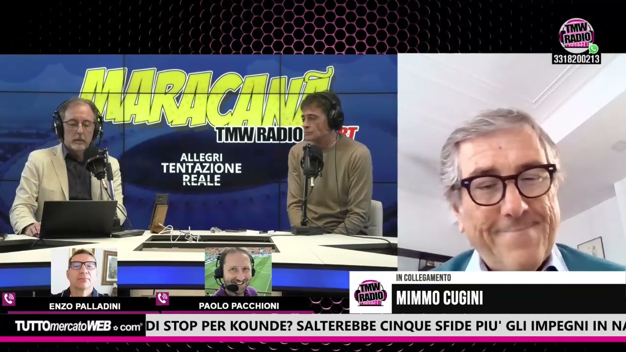 TMWRadio-Allegri e la tentazione R.Madrid. Il commento di Impallomeni, Pacchioni, Cugini e Palladini