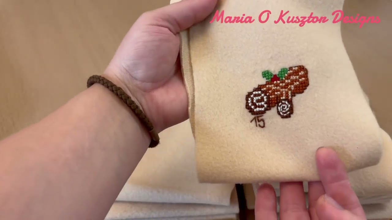 🎁 I Made a Cross Stitch Advent Calendar From Scratch (24 Tiny Bags!)