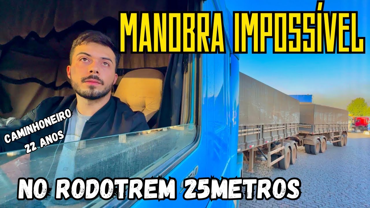 FIZ UMA MANOBRA IMPOSSÍVEL COM O RODOTREM COM DOLLY 25 METROS