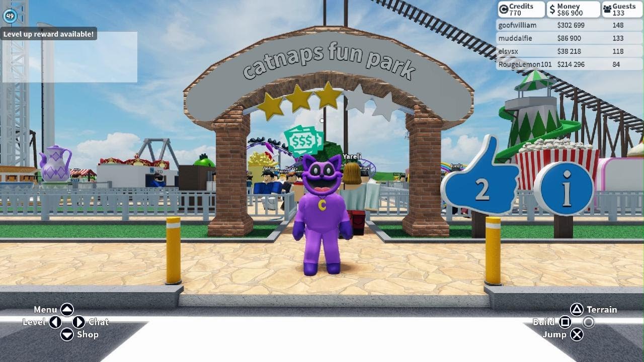 catnaps fun park tour theme park Tycoon 2