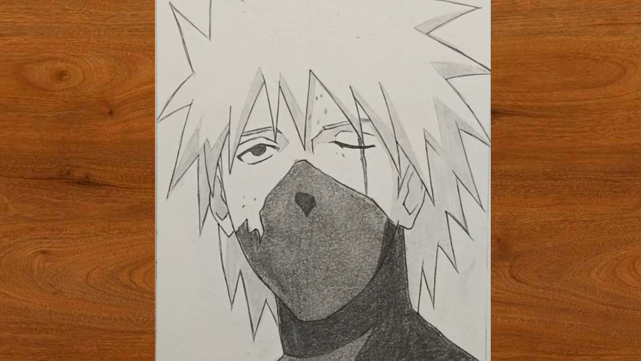 How to draw Hatake Kakashi step by step