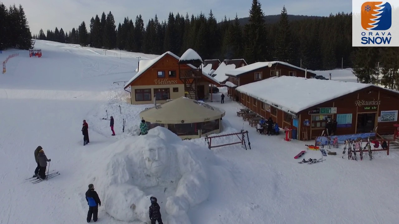 Orava Snow - Oravsk&aacute; Lesn&aacute; [video drone]