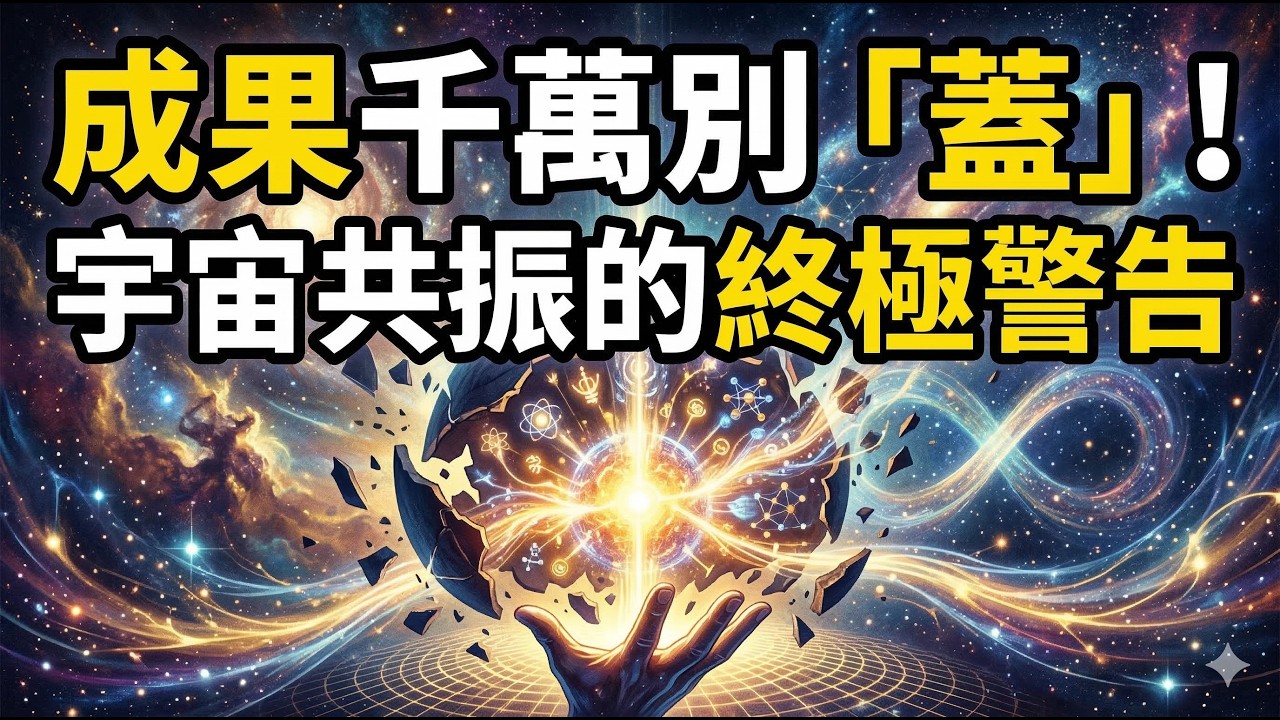 千萬別把你的成果「蓋」起來！一個與宇宙共振的終極警告