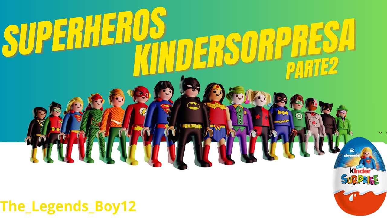 Kindersorpresa de playmobil DC superhéroe 🫣🫣acompletaremos la colección 