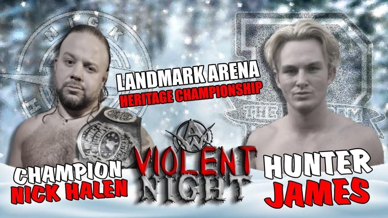 Hunter James V. Nick Halen (Landmark Heritage C￼hampionship) 12/25/2022 Anarchy Wrestling
