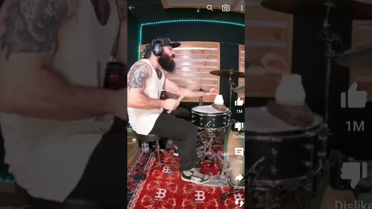 Drummer plays Natural Born Killer with One Hand!!?🤯