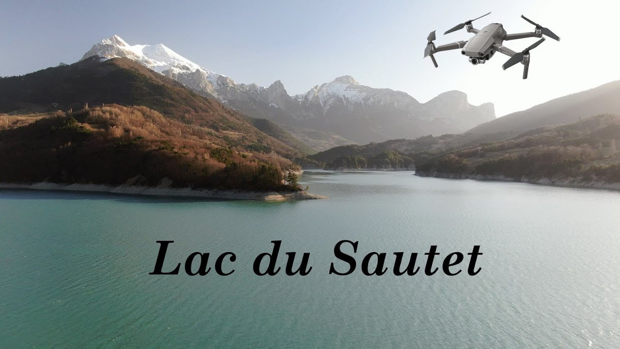 Lac du Sautet en Isère en drone DJI Mavic 2 Zoom