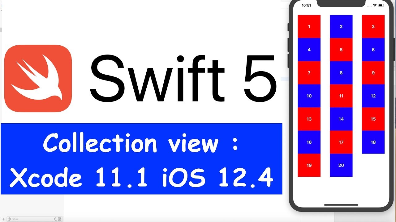 Collection View in Swift 5 - Xcode 11 iOS 12 Tutorial