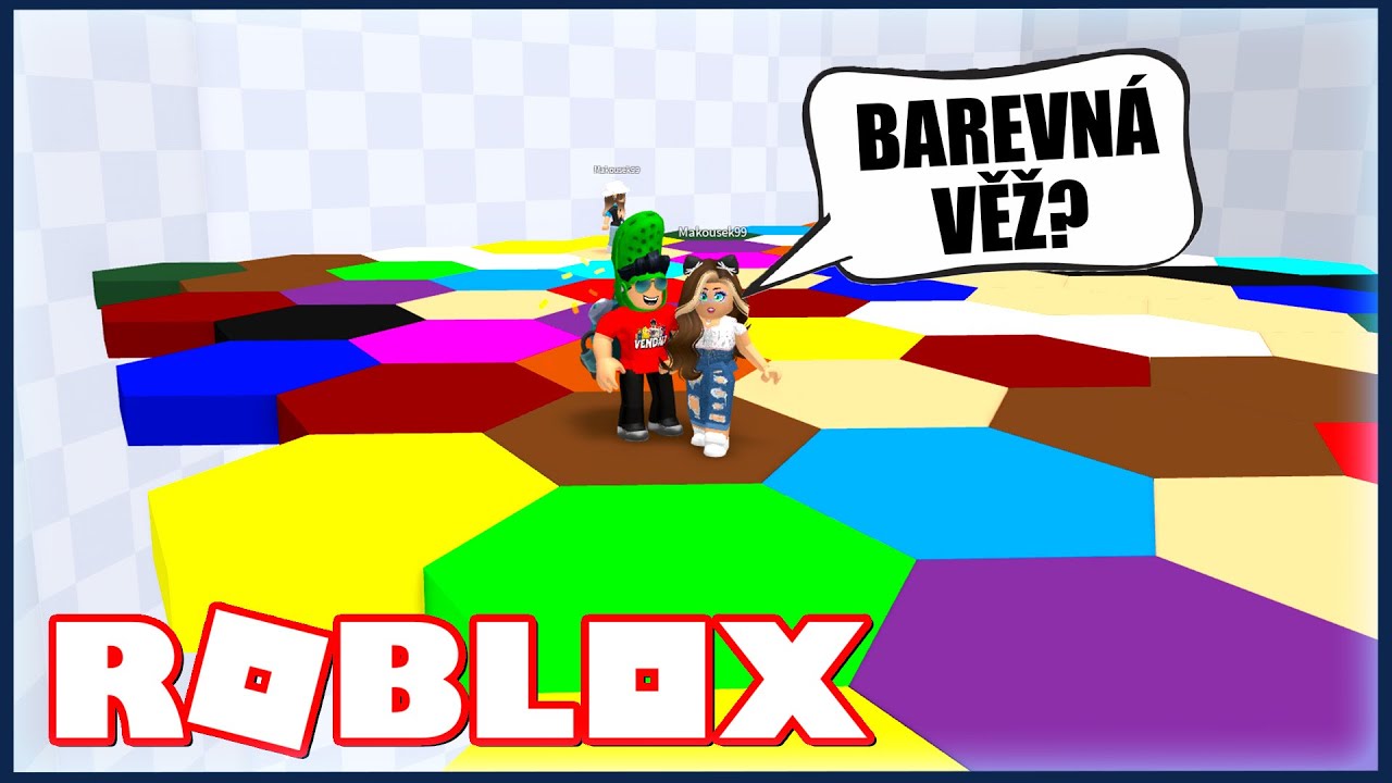 BAREVNÁ VĚŽ MĚ NEMÁ RÁDA!😂 Roblox Color Block Tower w/@VendaliRoblox